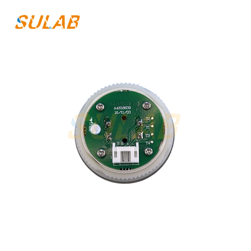 Original Replacement Elevator Switch Button Bst Button Braille Elevator Button Elevator Round Button With Braille Blue Light Elevator Accessories A4n18639