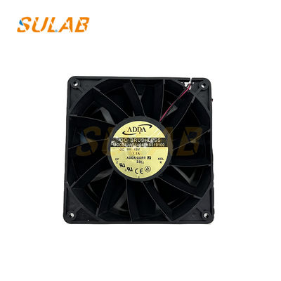 Ventilateur de refroidissement 140mm×140mm 48V à haut débit d'air pour systèmes d'ascenseur avec roulement à billes