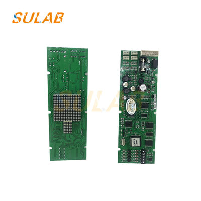 Tableau d'affichage du panneau d'appel externe de l'ascenseur avec affichage de l'état de fonctionnement en temps réel, interaction avec les commandes et rétroaction des codes de défaut