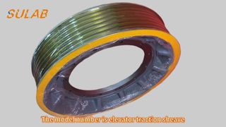 Réa de traction d'ascenseur Mitsubishi à aimant permanent de toutes tailles en fonte ductile QT600-3 vitrine