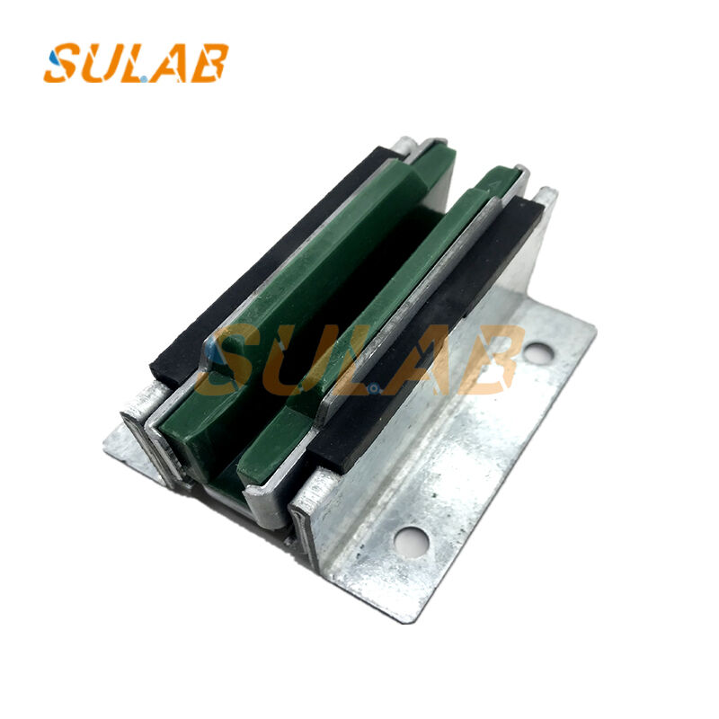 Kone Elevator Sliding Guide Shoe with Low-Friction Polymer Liner and Zinc-Plated Steel Frame for 9 mm/10 mm/16 mm Rails