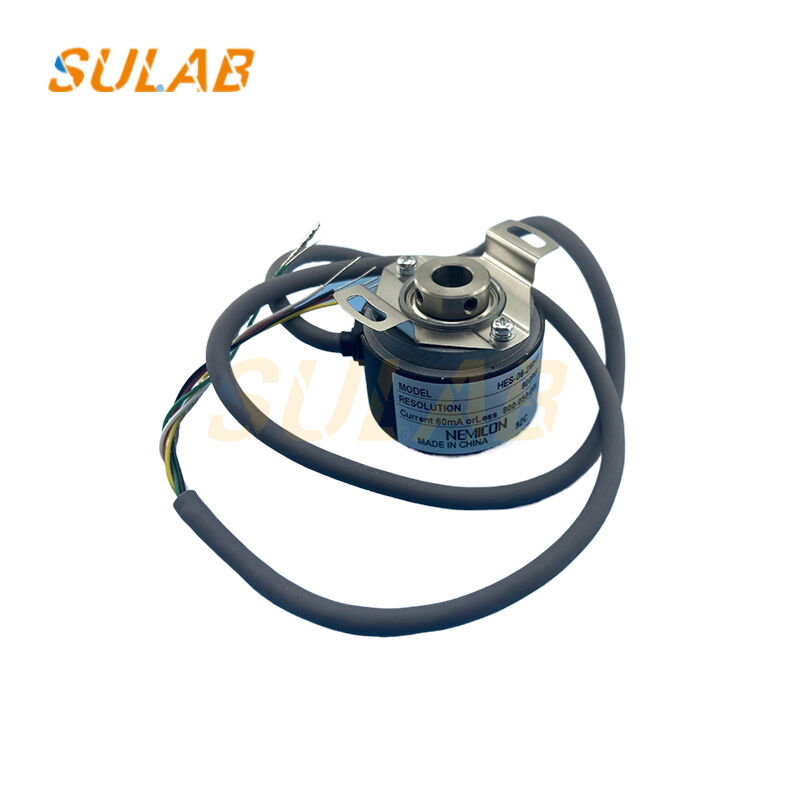 NEMICON HES-06-2MHT-800-050-00E Rotary Encoder with 800P/R Resolution Line Driver Output and Ultra-Thin Flange Design for Elevators