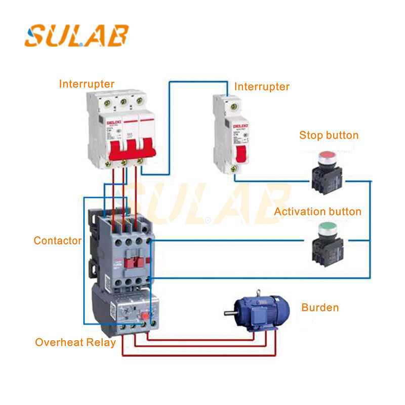 Elevator Electromagnetic Contactor SC-E7 for Reliable Power Circuit Switching with Good Arc Extinguishing and Stable Conductive Performance