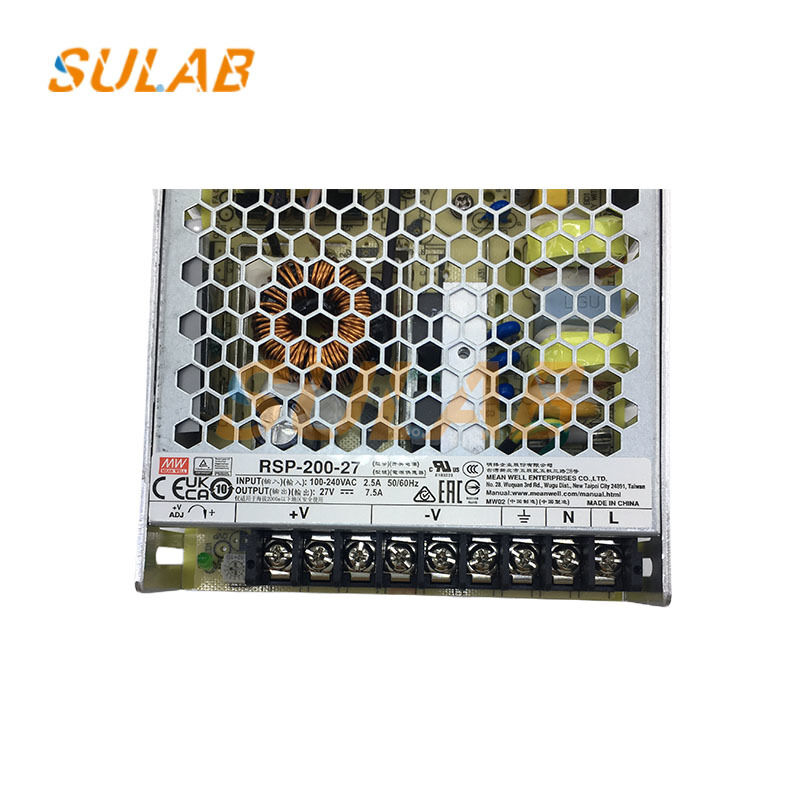 MEAN WELL 200W 27V Industrial Switching Power Supply with Active PFC for Elevator Systems
