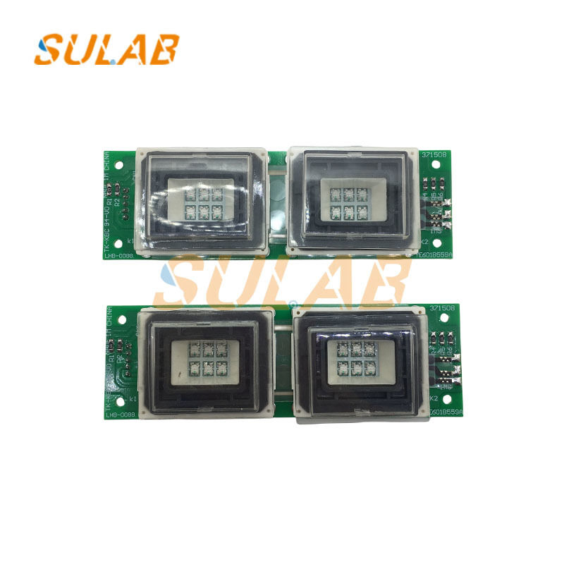 MITSUBISHI Elevator Square Push Button with Silver Alloy Contacts & LED Indication for GPS-II Series LHB-008B