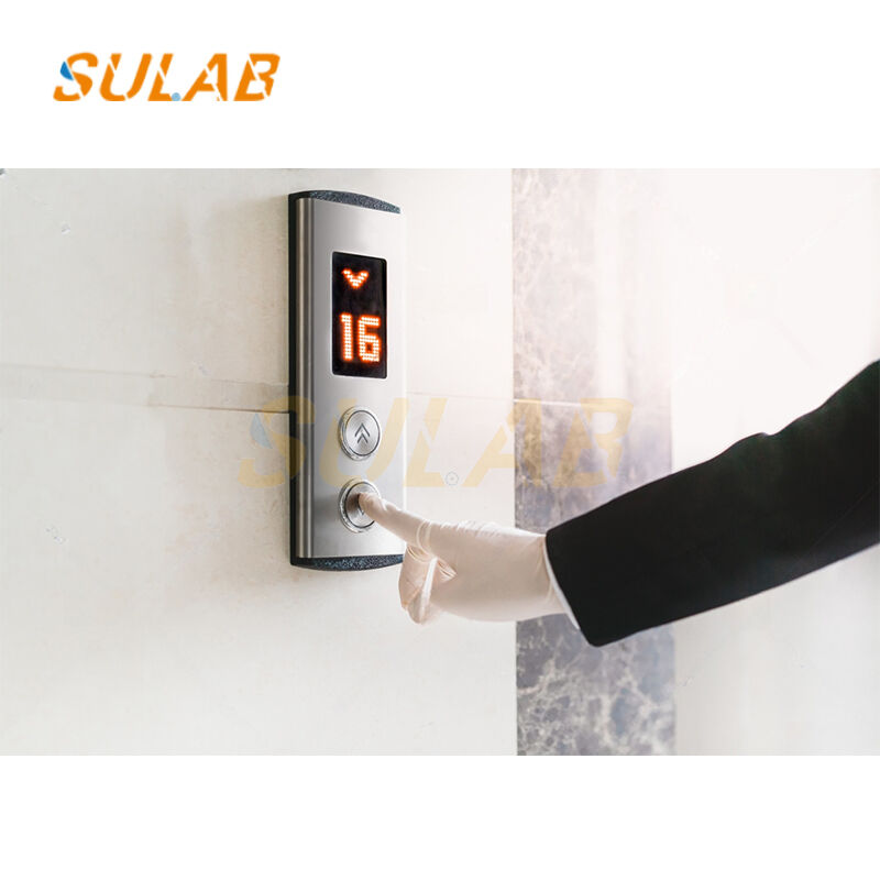 KONE Elevator External Call Panel KDS50 Complete Set Of External Call Box With Blue Black Screen LCD Display Panel