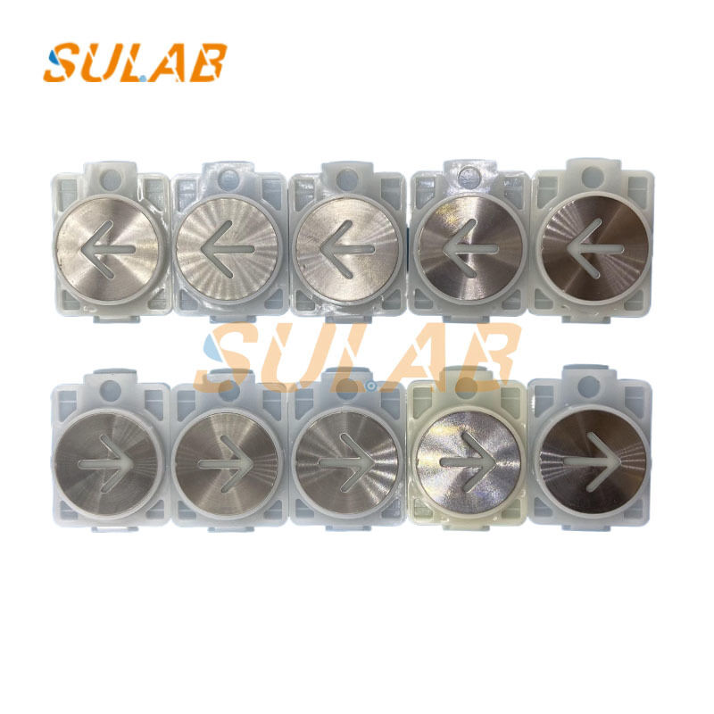 MITSUBISHI Elevator 35mm Stainless Steel Face Push Button DC24V LED For Car Hall Call Spare Part DA482 MTD482A