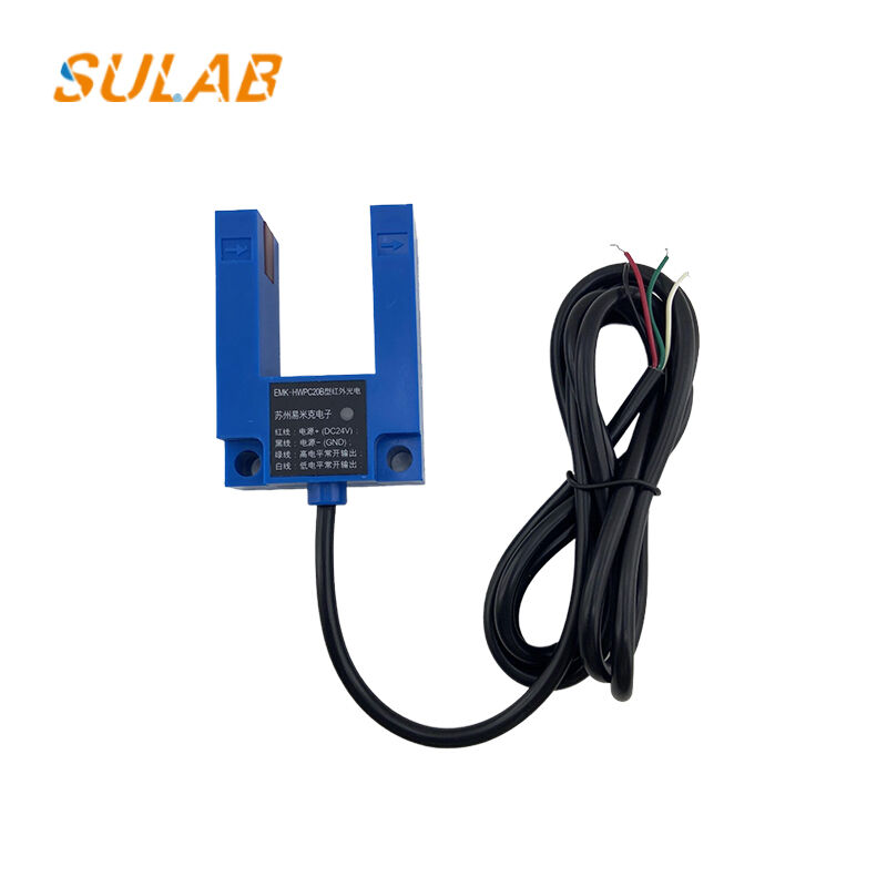 U-type Elevator Leveling Sensor Photoelectric Switch with PNP NPN Dual Output DC24V for Floor Position Detection