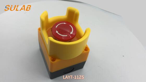 Commutateur d'arrêt d'urgence de sécurité d'ascenseur avec coque ABS ignifuge et configuration de contact 1NO+1NC pour montage universel