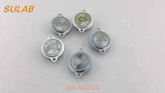 KONE – bouton poussoir rond d'ascenseur avec rétro-éclairage LED, trou de montage de 32mm, plaque frontale en acier inoxydable